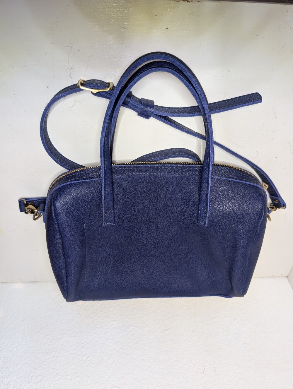 Portland Leather Sloan Doctor Bag, Oversized, Cobalt Blue, Pebbled Leather - Picture 5 of 10